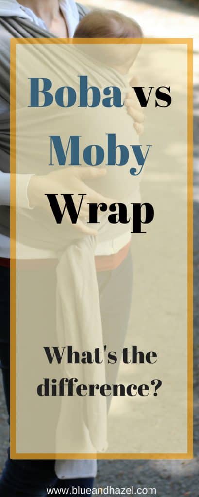 Boba vs Moby Review // What is the difference between a Moby and Boba Baby wrap? See why a baby wrap was so great for the first few months with a new baby. #babywearing #boba #moby #bobareview #blueandhazel #newborn