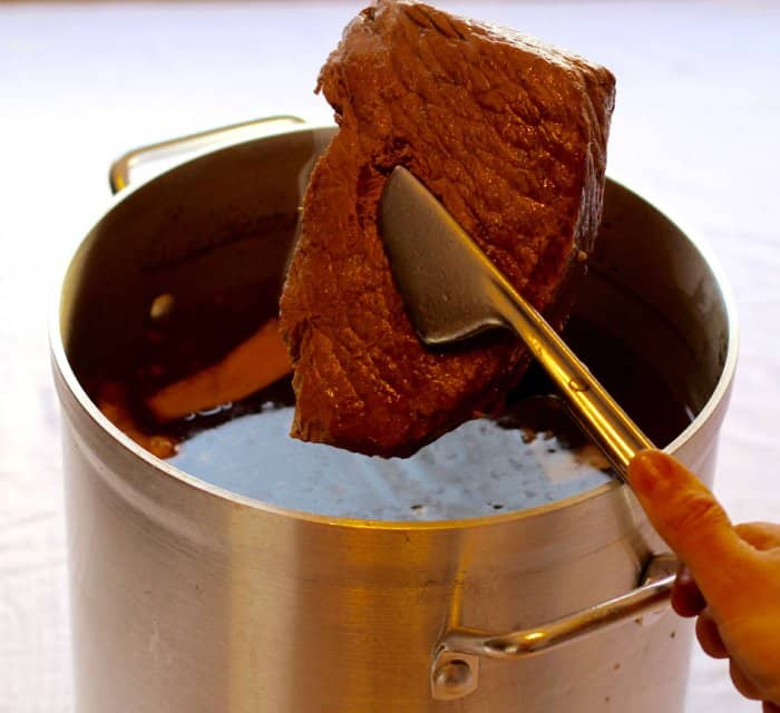 beef brisket removed from pho broth