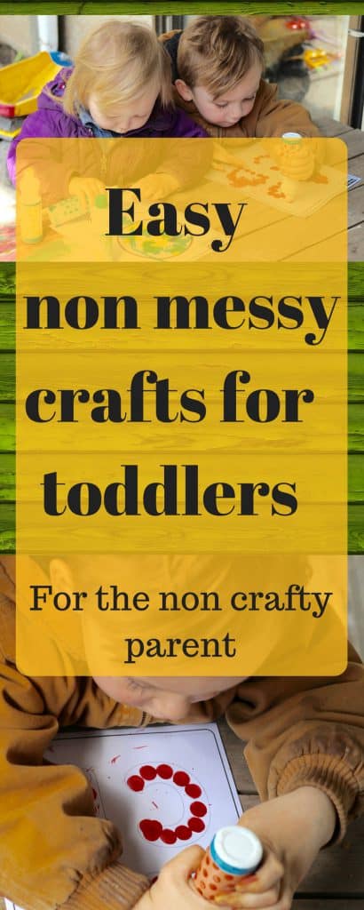 Here are some great toddler activities that are easy to do at home and not too messy. // Easy crafts for toddlers and kids for the non crafty mom // #toddleractivities #kidactivities #blueandhazel #toddler #kidcrafts