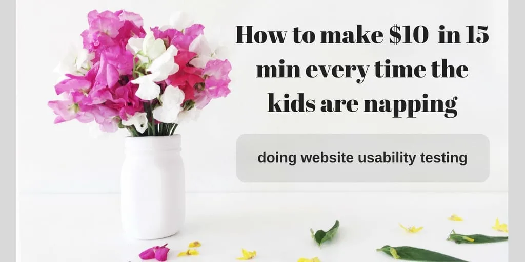 How to make some extra cash when kids are napping