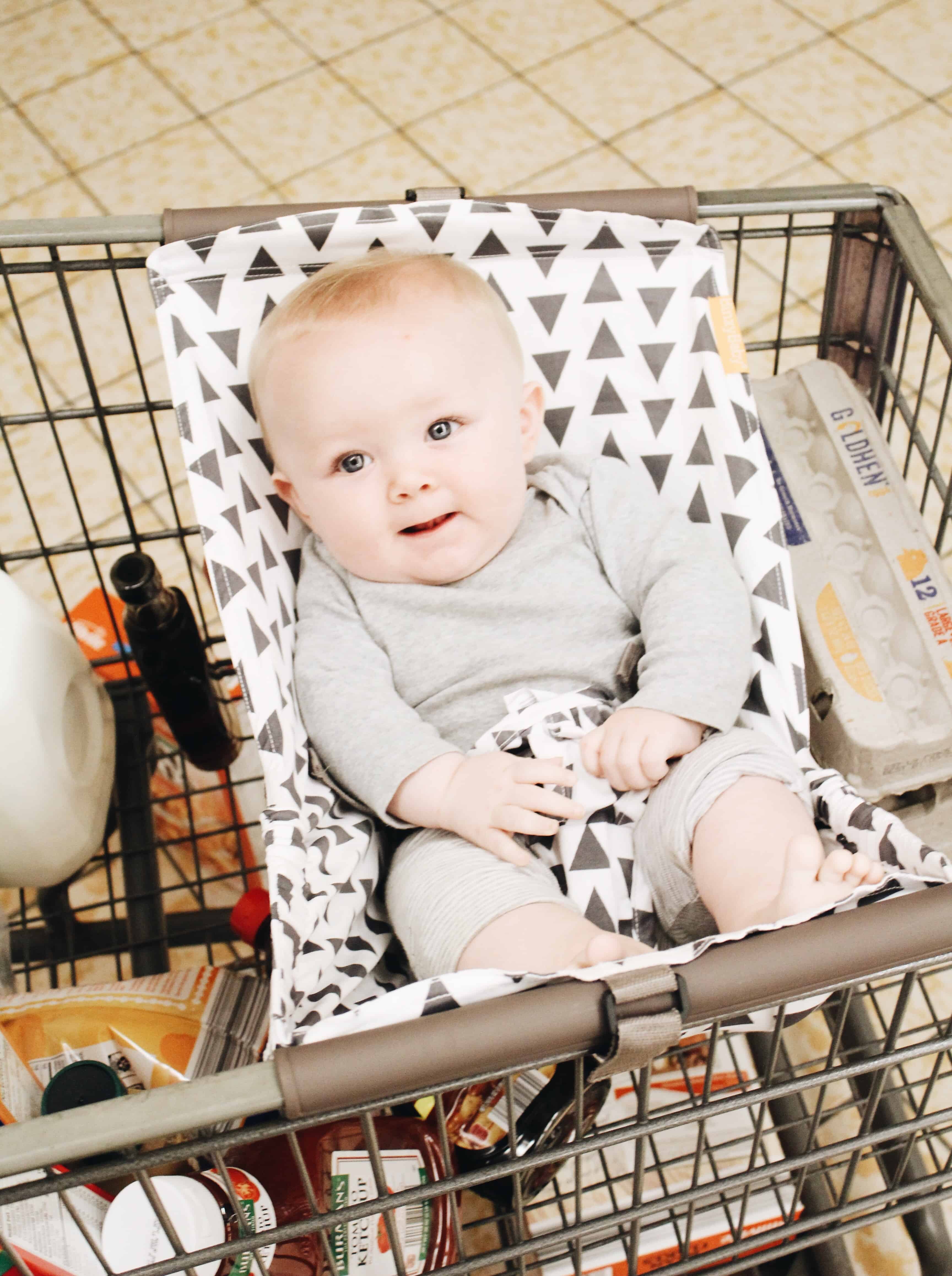 Shopping with the Binxy Baby Hammock Blue and Hazel