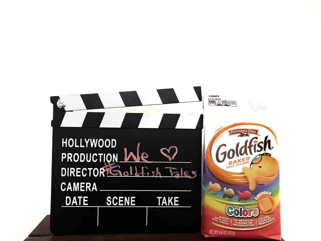 stop motion video using Goldfish crackers