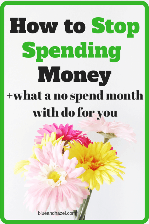 how to stop spending money