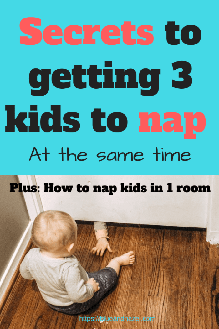 Secrets to get your kids to nap at the same time once your toddler is napping once a day. Try these tips before giving up the nap too early!