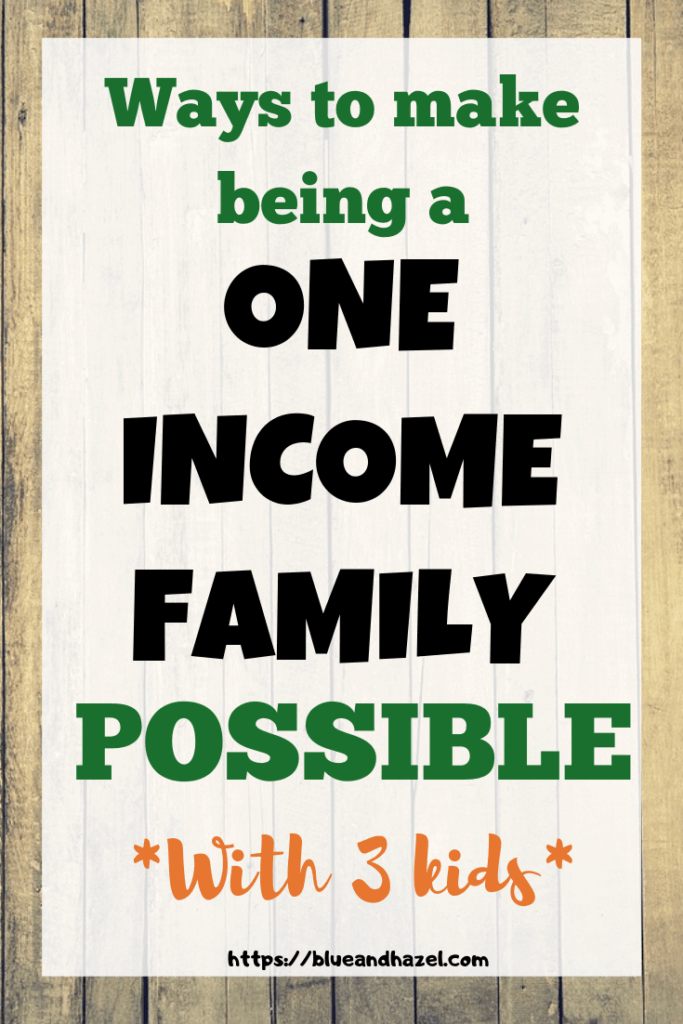 How to live on one income Pin image