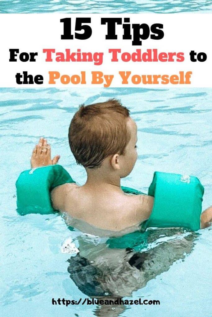 Taking Toddlers To The Pool: A toddler wearing a puddle jumper