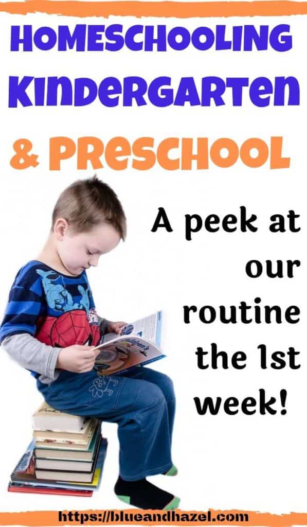 homeschooling kindergarten and preschool