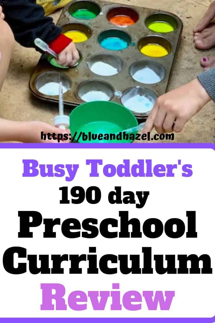 Busy Toddler's Playing Preschool Curriculum Review, how we use it, and why it's a solid preschool program. 