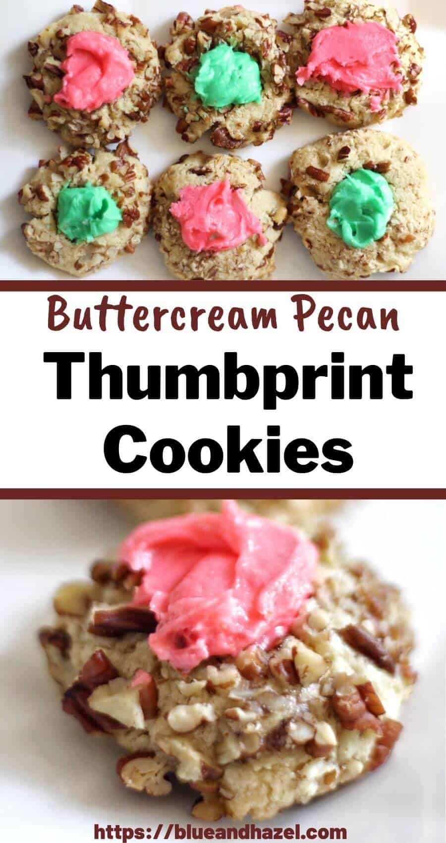 Buttercream Thumbprint Cookies With Nuts Grandma’s Recipe Blue and Hazel