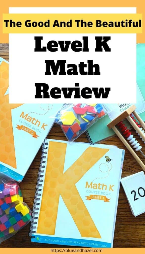 contents of the good and the beautiful level k math curriculum