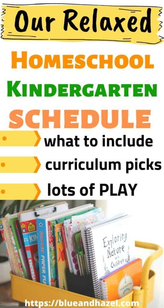 kindergarten homeschool curriculum