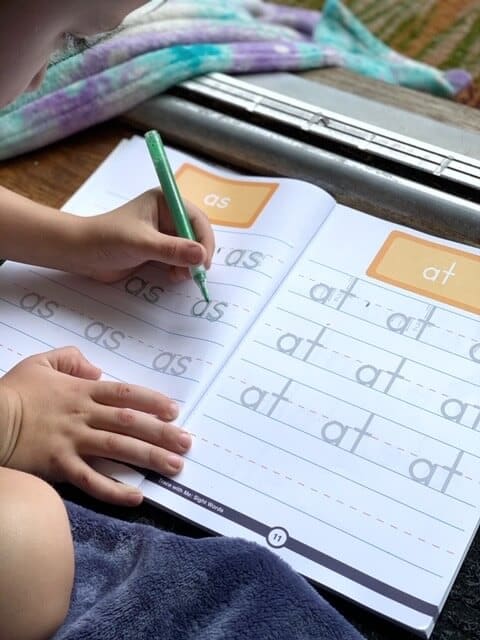 tracing sight words kindergarten workbook