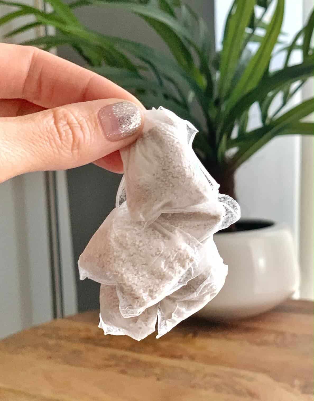 Dropps scented fabric softener pods sticking together in a cluster from moisture.