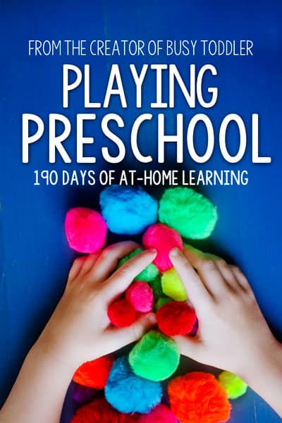 Playing Preschool Book 1 Cover by Busy Toddler