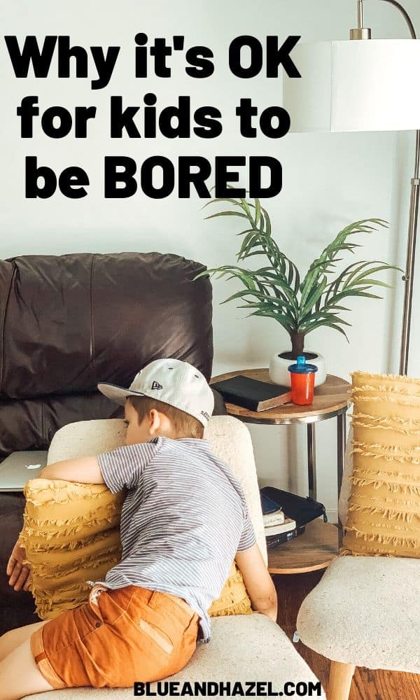 What to do when kids whine about being bored. Why being bored is good for kids, and how to help them use their imaginations when they can't find anything to do. 