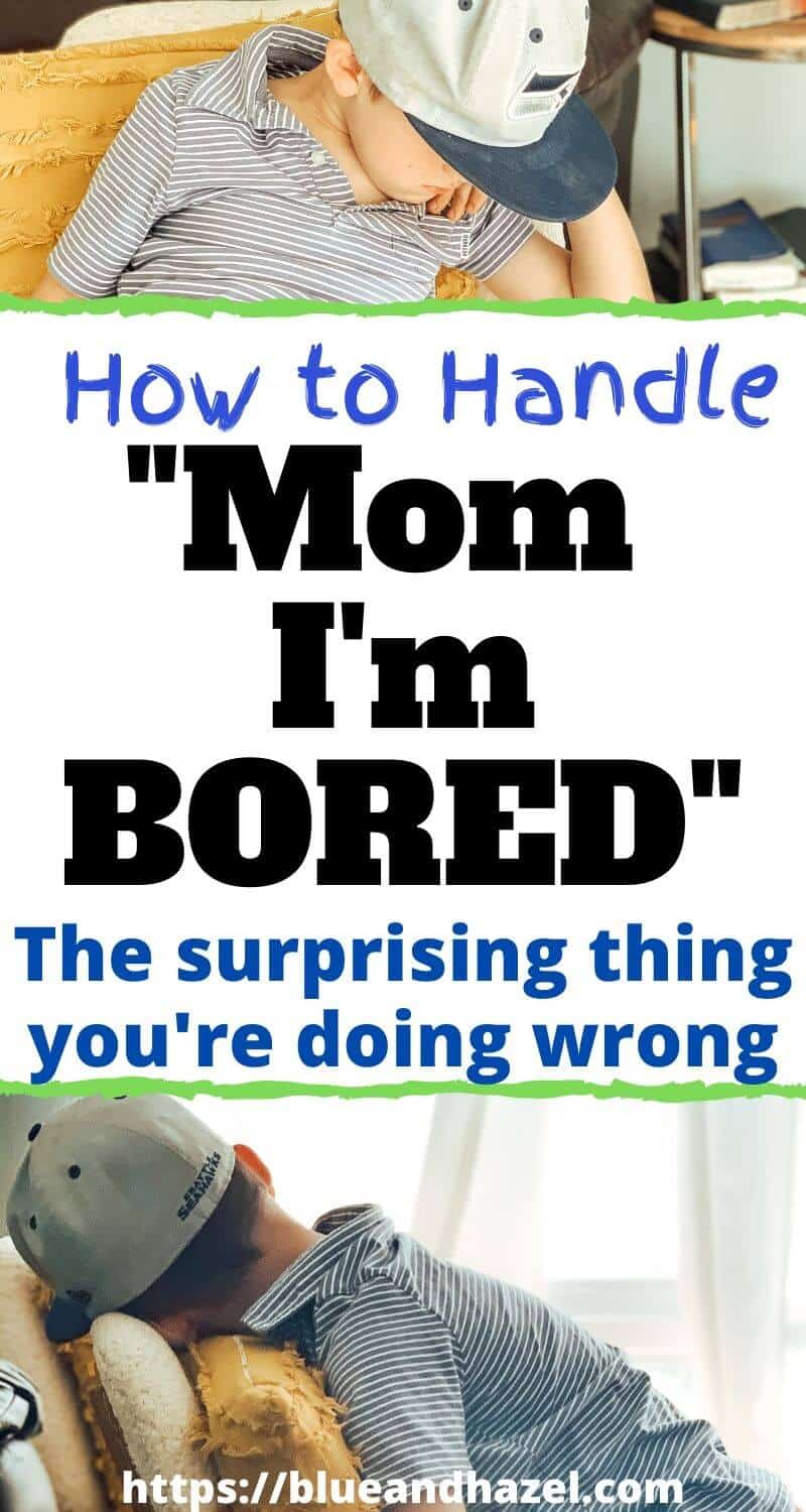 What to do when kids say "mom I'm bored" and how to get them to use their imaginations 