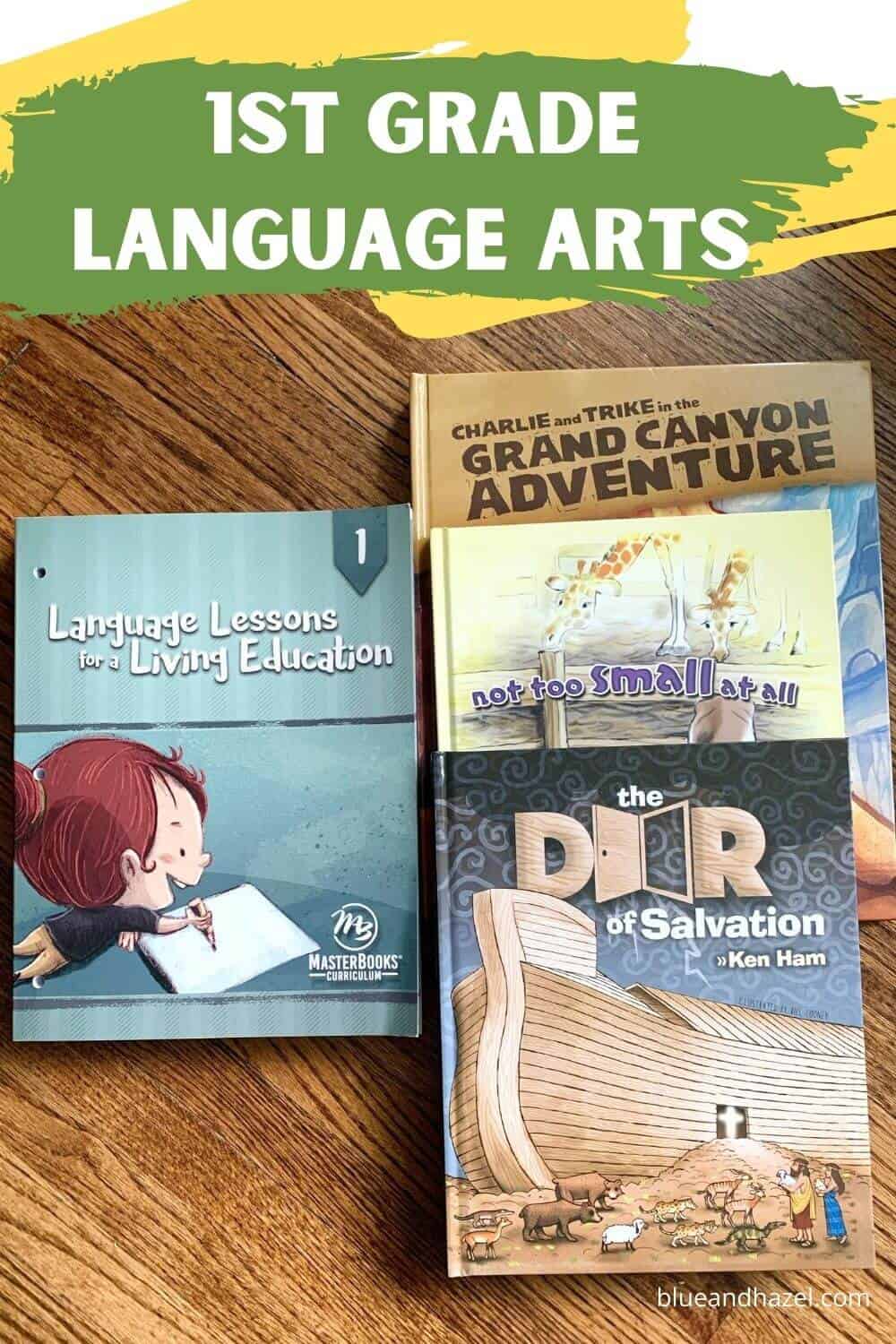 Our kindergarten and 1st grade homeschool curriculum includes  language lessons for a living education by masterbooks