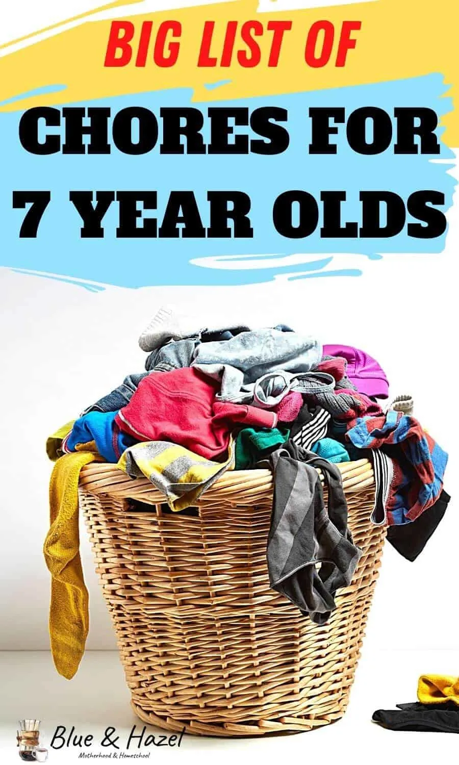 big list of chores for 7 year olds! Here's 17 chores 7 year olds can do to learn responsibility.