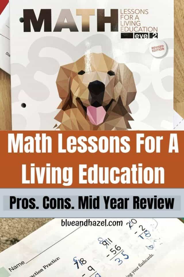 Learning And Living Math Math Lessons For A Living Education Review Level 1 & 2 - Blue and Hazel