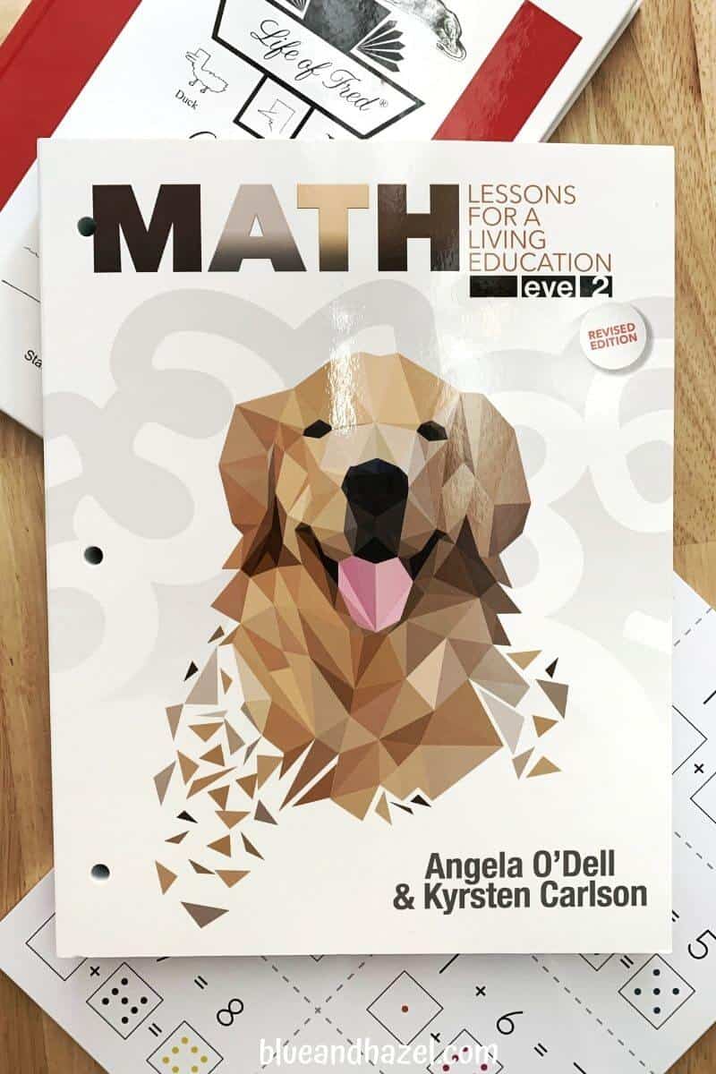 Masterbooks math level 2 workbook paired with right brain flashcards for practicing addition facts