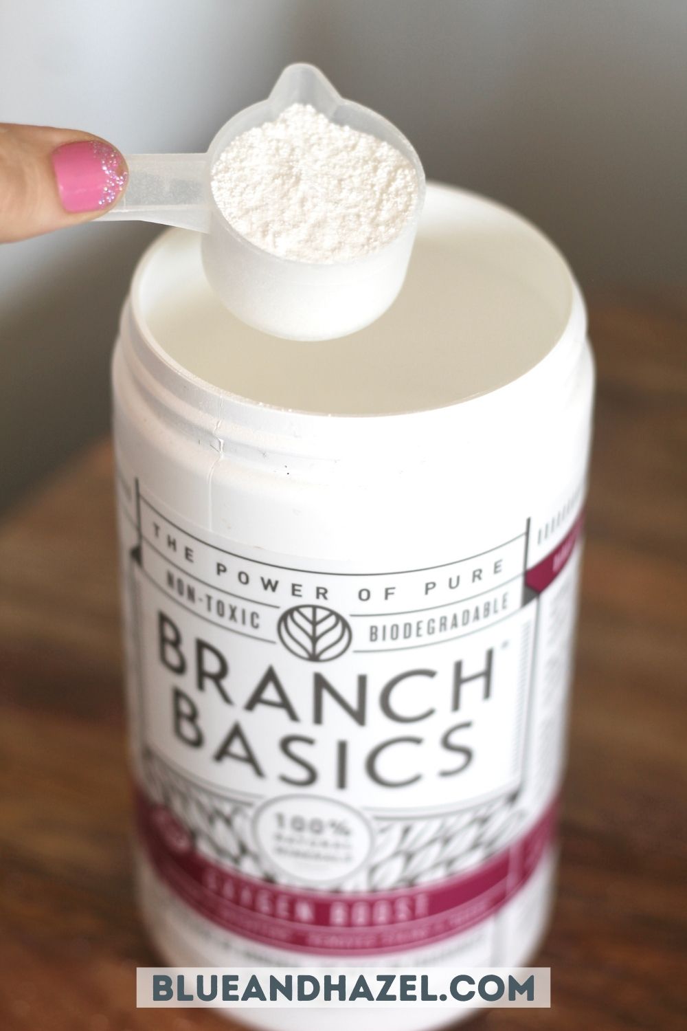 one scoop of branch basics oxygen boost .