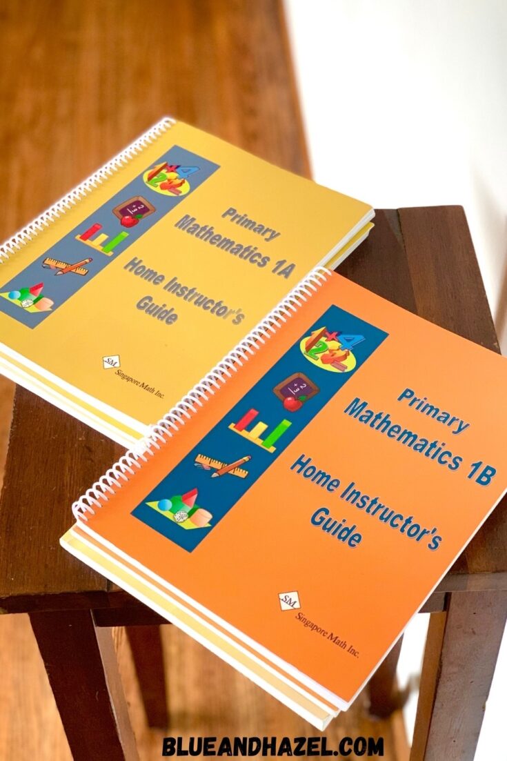 Singapore Math Home Instructor's Guide Level 1 A And 1B side by side