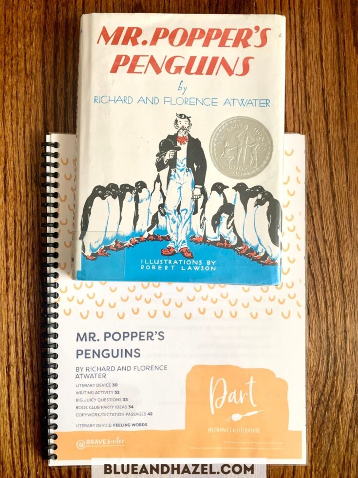 Mr. Popper's Penguins book plus literature guide Dart from Brave Wrtier