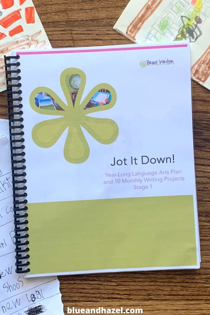 A homeschool book called Jot It Down bound with the Swingline Proclick binding machine. 