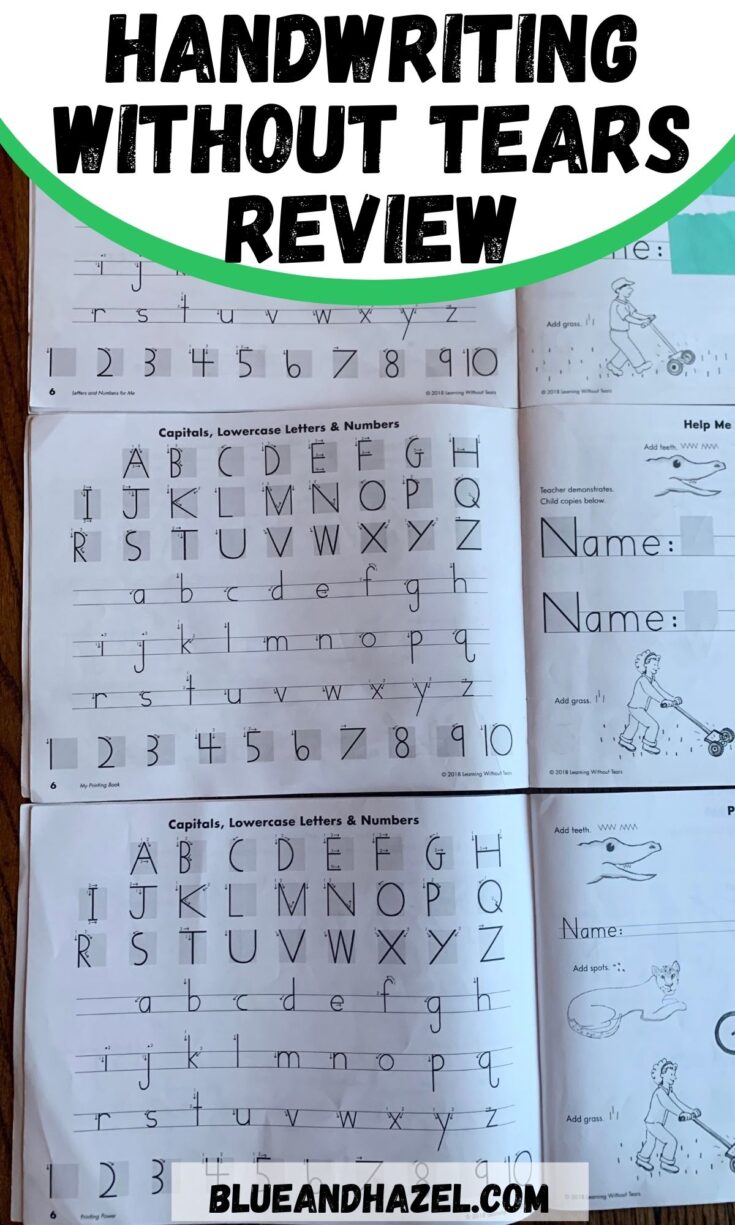 Handwriting Without Tears for Preschoolers and Kindergarteners: A Review, a  Giveaway, and a Discount!