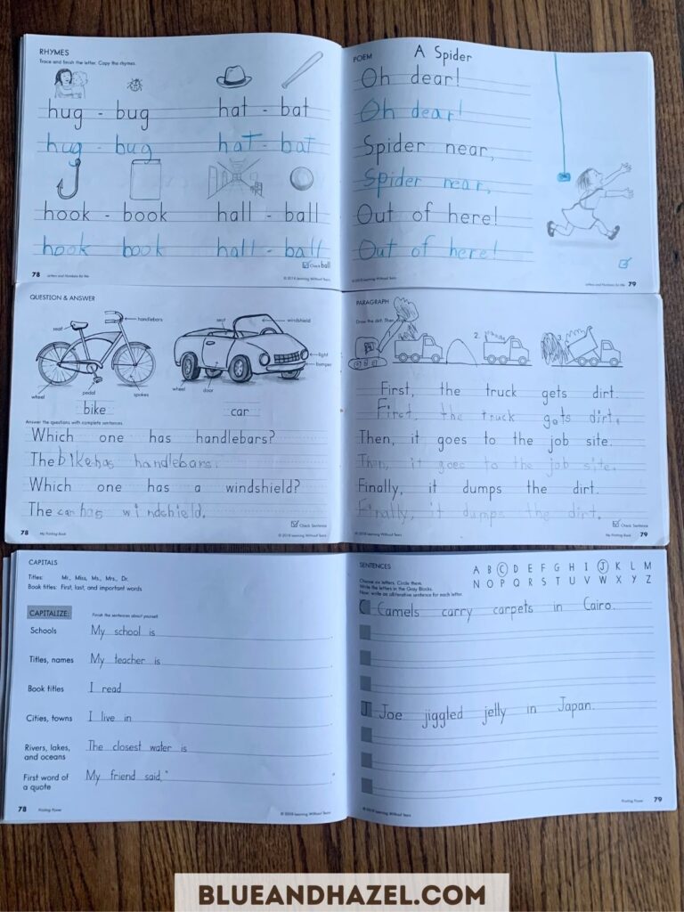 Kindergarten Handwriting Journal - similar to Handwriting Without Tears