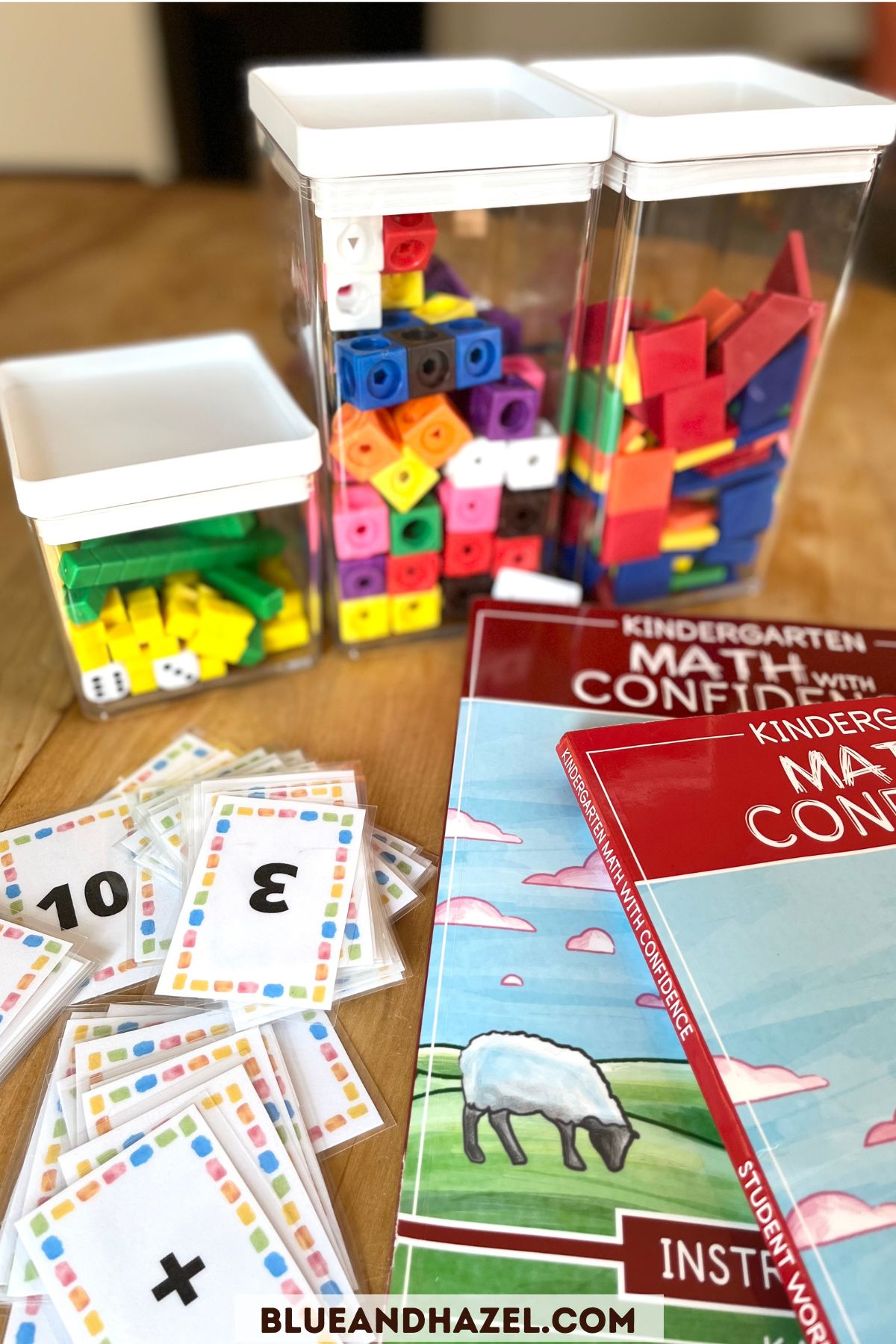 Kindergarten math with confidence review blue and hazel