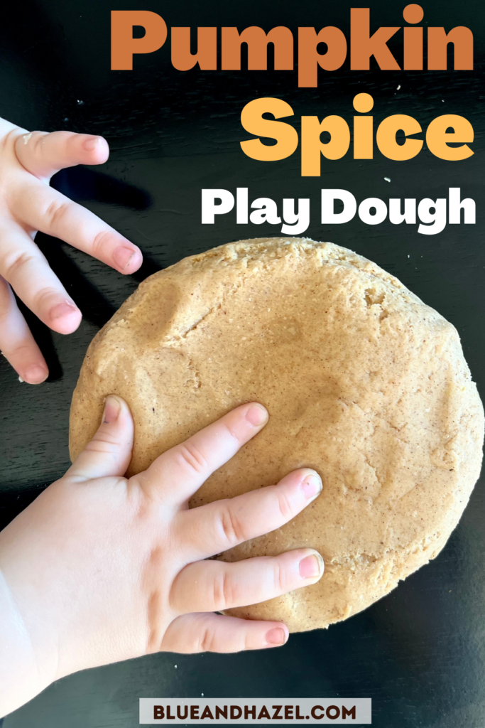 Non Toxic Easy Pumpkin playdough recipe- No Cook