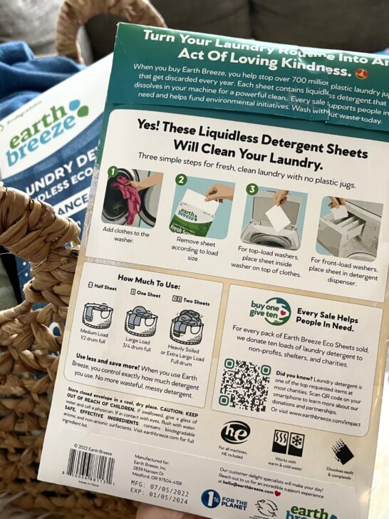 Earth Breeze Review - Best Eco-friendly Laundry Detergent Sheets