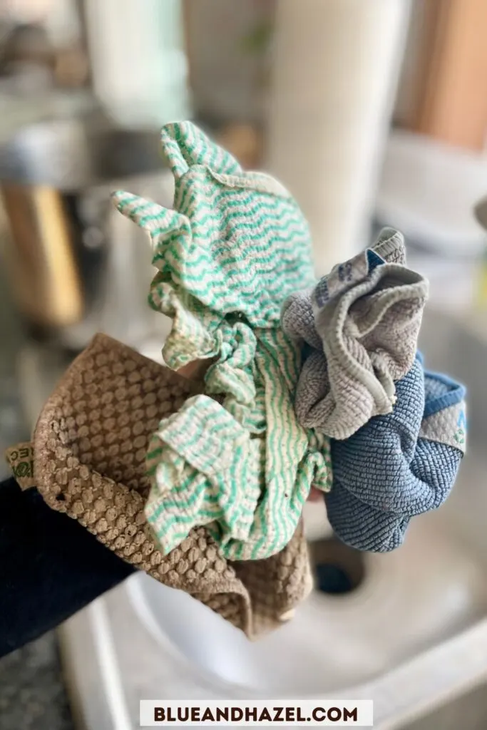 Stinky, used Norwex kitchen cloths that need to be washed.